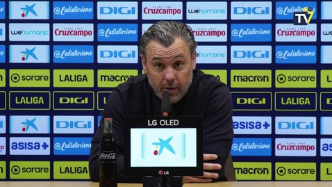 Miniatura para Sergio González: &quot;El equipo sigue en línea ascendente&quot;