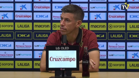 Miniatura para Rubén Alcaraz: &quot;El equipo hizo un esfuerzo titánico y mereció puntuar&quot;