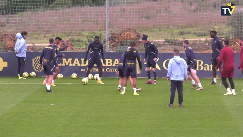 Miniatura para El equipo trabajó este martes pensando en el Sevilla (17-01-23)