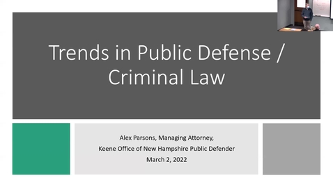 Thumbnail for entry KSC Seminar Series: Public Defense Law