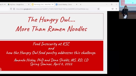 Thumbnail for entry KSC Seminar Series: The Hungry Owl...More Than Ramen Noodles