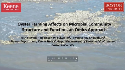Thumbnail for entry Oyster Farming Affects on Microbial Community Structure