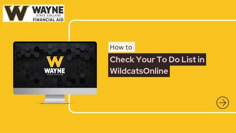 Thumbnail for How To Check Your To Do List in WildcatsOnline