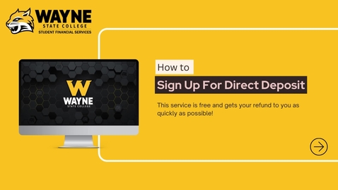 Thumbnail for How To Sign Up For Direct Deposit