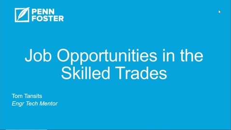 Thumbnail for Job Opportunities in the Skilled Trades