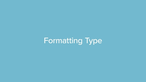 Thumbnail for QF11D Formatting Type