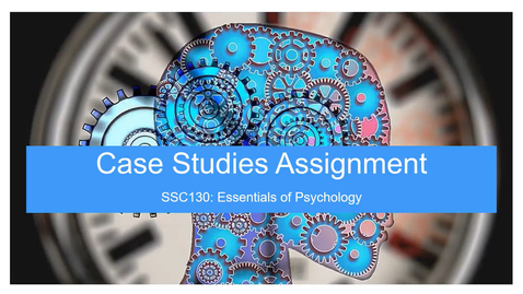 Thumbnail for Case Study Instructions - Essentials of Psychology