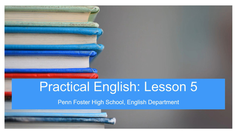 Thumbnail for Practical English - Lesson 5 