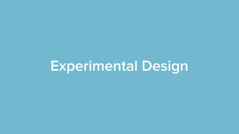 Thumbnail for Experimental Design