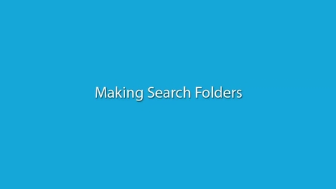 Thumbnail for IN00688_Outlook_Making Search Folders