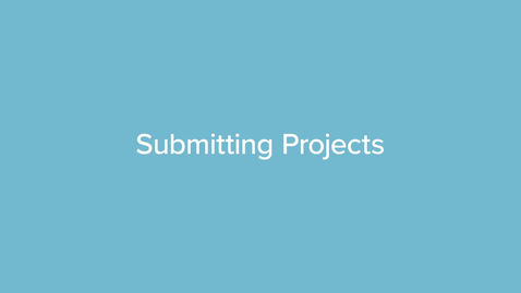 Thumbnail for Submitting Projects
