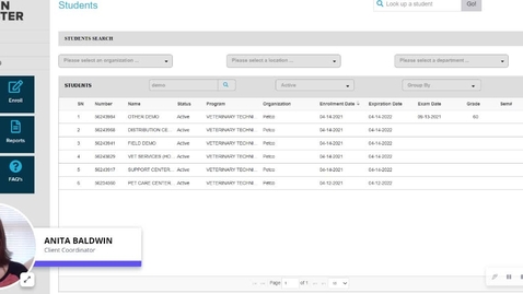 Thumbnail for What information can be found in the detailed view of a student's progress