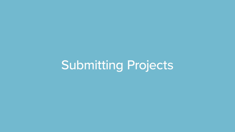 Thumbnail for Submitting Projects