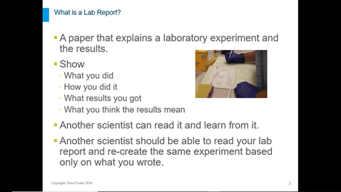 Thumbnail for Lab Report Introduction