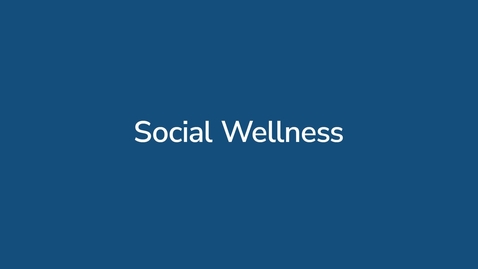 Thumbnail for Social Wellness