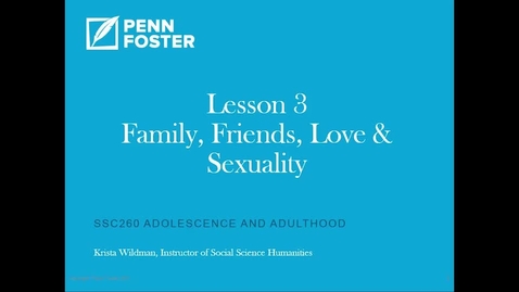 Thumbnail for SSC260 Adolescence and Adulthood Lesson 3 Review