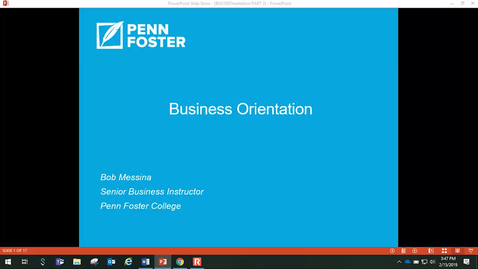 Thumbnail for Business Orientation Part 3