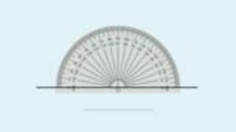 Thumbnail for Drawing angles with protractors