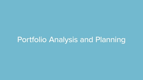 Thumbnail for QZ23A Portfolio Analysis and Planning