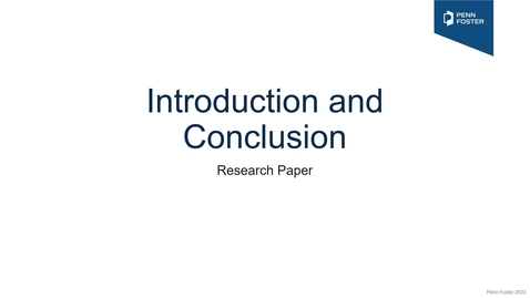 Thumbnail for Introduction and Conclusion Research Paper