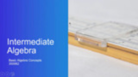 Thumbnail for Basic Algebra Concepts