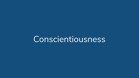 Thumbnail for Conscientiousness