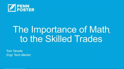 Thumbnail for The Importance of Math to the Skilled Trades 
