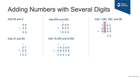 Thumbnail for HSD006_Adding Whole Numbers Using Vertical Method_VID00969