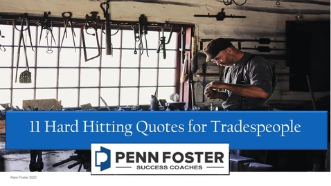 Thumbnail for 11 Hard Hitting Quotes for Tradespeople