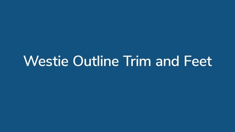 Thumbnail for Westie Outline Trim and Feet