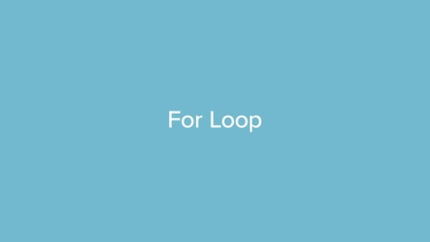 Thumbnail for QF23A For Loop