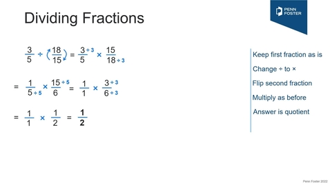 Thumbnail for Dividing Fractions &amp; Mixed Numbers