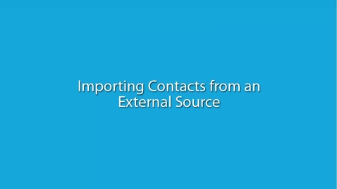 Thumbnail for IN00694_Outlook_Importing Contacts from an External Source