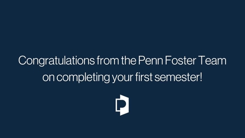 Thumbnail for Congratulations from the Penn Foster Team