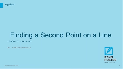 Thumbnail for Finding a Second Point on a Line