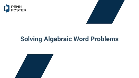Thumbnail for Solving Algebraic Word Problems