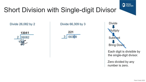 Thumbnail for Simple Short Division - Whole Numbers