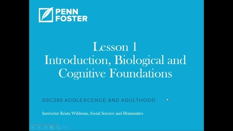 Thumbnail for SSC260 Adolescence and Adulthood Lesson 1 Review