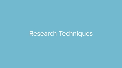 Thumbnail for QZ11C Research Techniques
