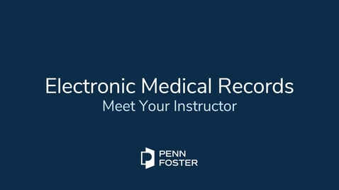 Thumbnail for Electronic Medical Records - Meet Your Instructor