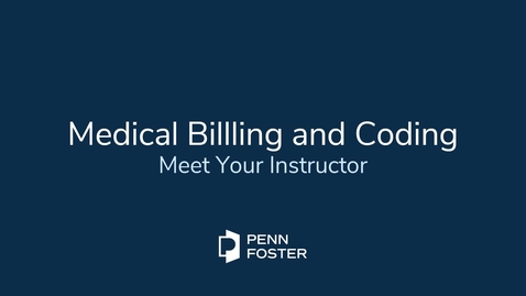 Thumbnail for Medical Billing and Coding Meet Your Instructor