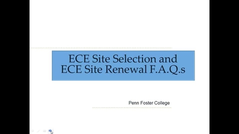 Thumbnail for ECE Site Selection and ECE Site Renewal FAQs