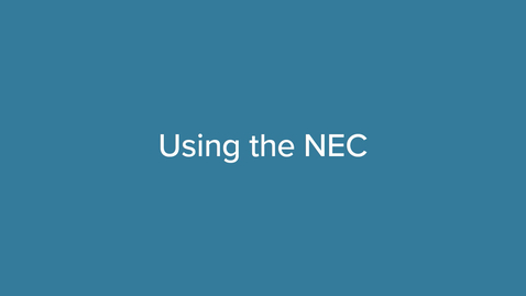 Thumbnail for Using the NEC