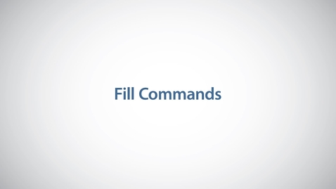 Thumbnail for QY34G Fill Commands
