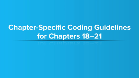Thumbnail for Specific Coding Guidelines, Chapters 18-21