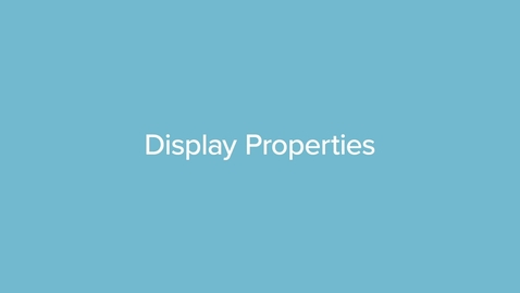 Thumbnail for QF12E Display Properties