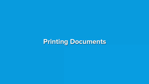 Thumbnail for Printing Documents