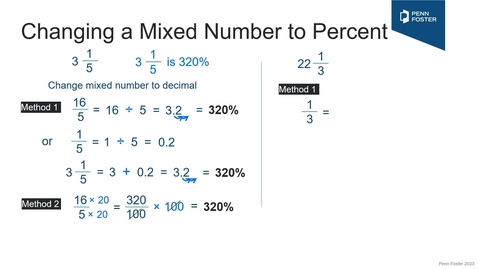 Thumbnail for Changing Fractions to Percent