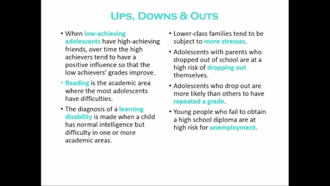 Thumbnail for SSC260 Adolescence and Adulthood Lesson 4 Review
