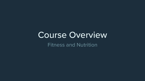 Thumbnail for Course Overview